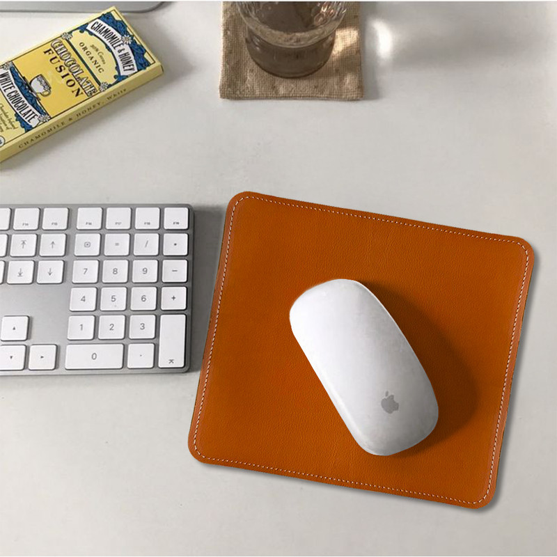 Mouse Pad Luxo Couro PU Antiderrapante Gamer Escritório Promoção Especial