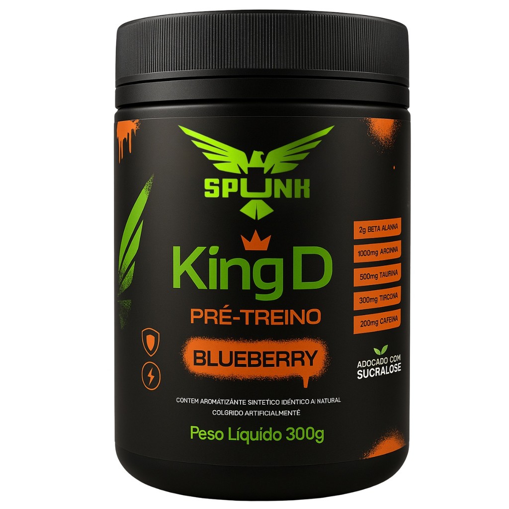 King D Pré treino Spunk Com Beta Alanina Arginina 300g