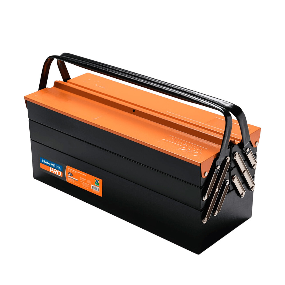 Caixa de Ferramentas Sanfonada com 5 Gavetas 52cm Tramontina PRO em Oferta na Shopee