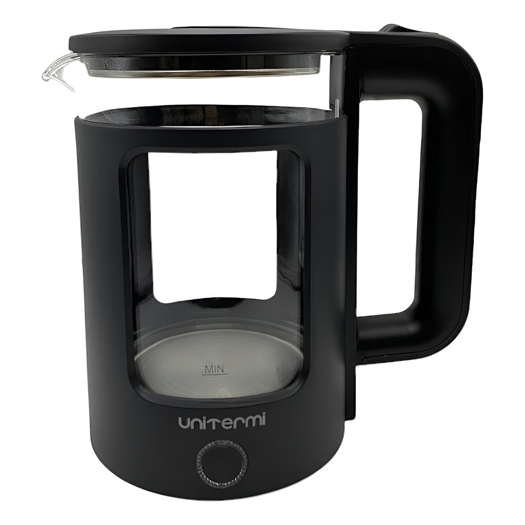 Chaleira Elétrica De Vidro Mali 1,5l Unitermi Cor Preto 110V