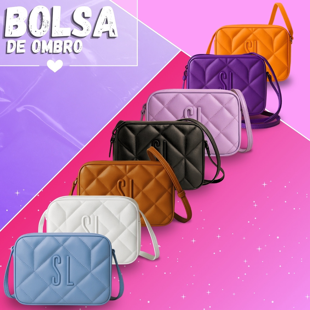Bolsa Feminina Ombro Transversal Casual Moderna Promoção em Oferta na Shopee