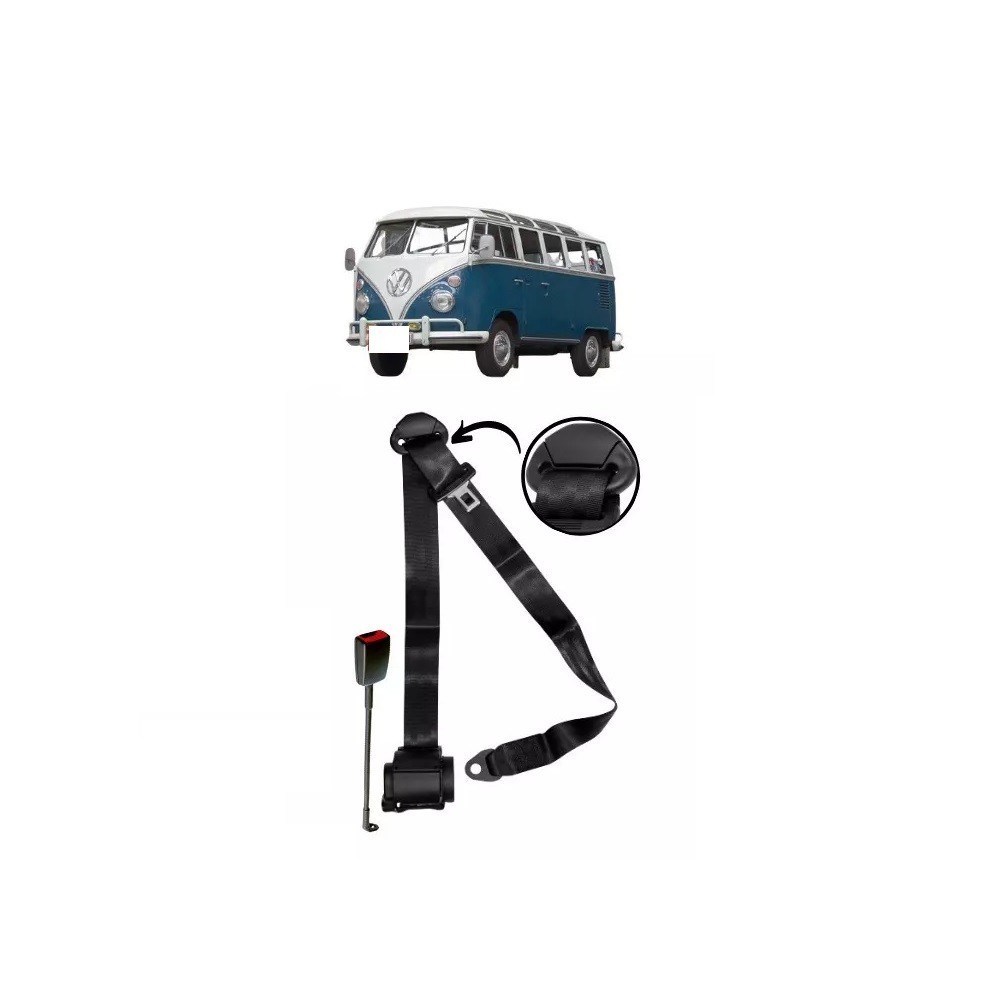 Cinto de Segurança estático 3 pontos dianteiro VW Kombi + fecho em Oferta na Shopee