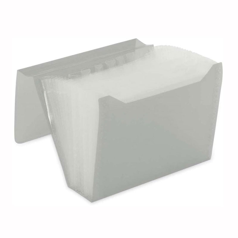 Pasta sanfonada duplicata 12 divisões Cristal Polibras em Oferta na Shopee