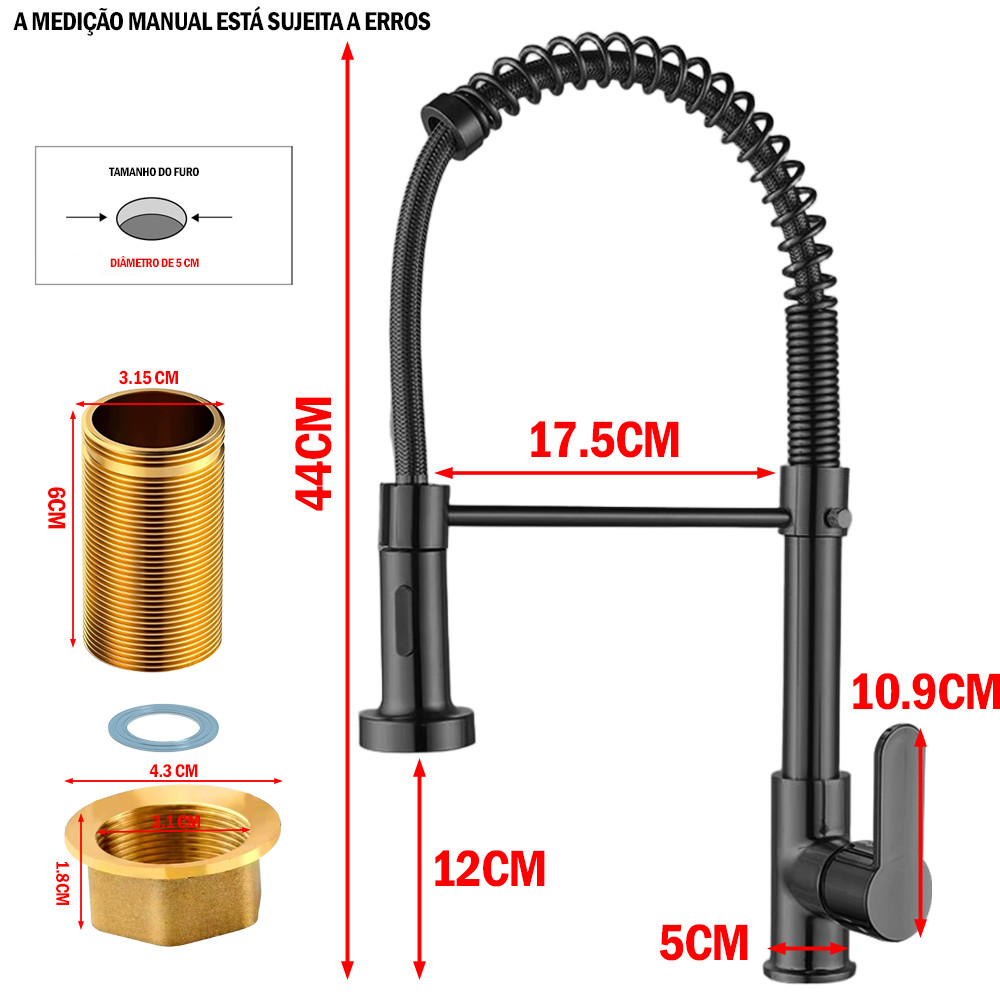 Torneira De Cozinha Gourmet Com Mesa Removível/Pulverizador De Parede!!