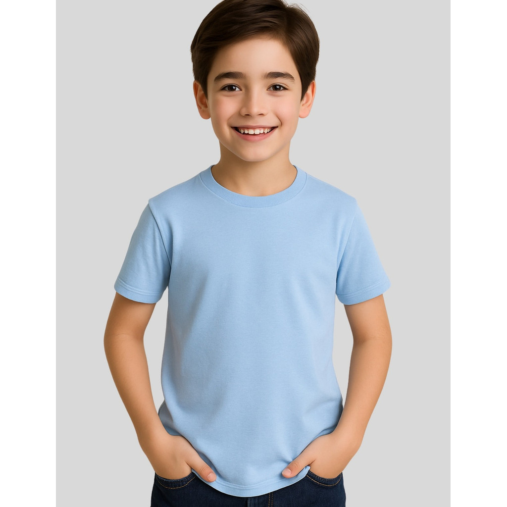 Camiseta Infantil Básica Menino Menina 100% Algodão Kids Juvenil Camisa Lisa Diversas Cores em Oferta na Shopee