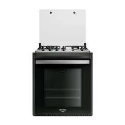 Fogão 4 Bocas Embutir Dako Supreme Mesa de Inox Preto Bivolt