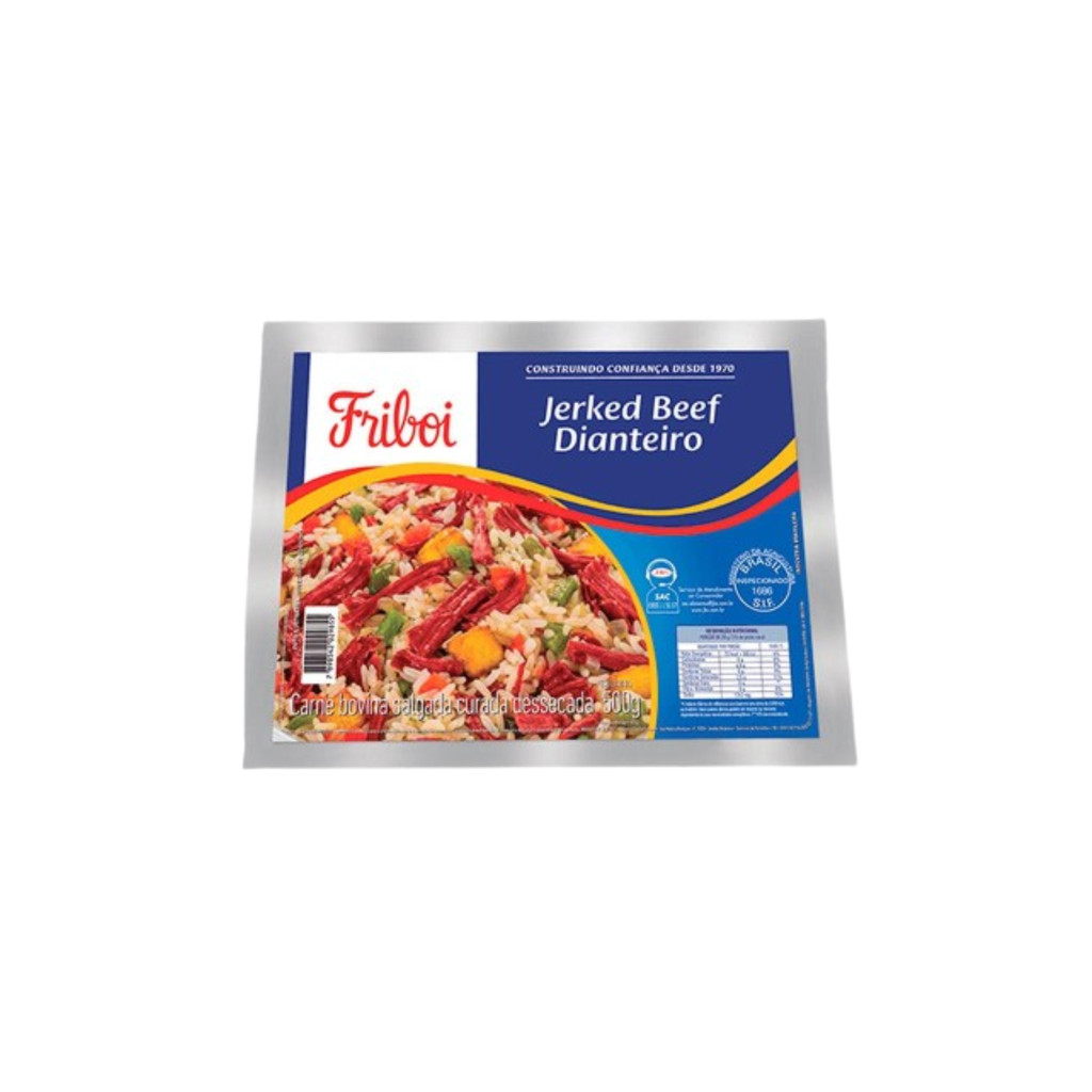 JERKED BEEF DIANTEIRO FRIBOI 500 G em Oferta na Shopee