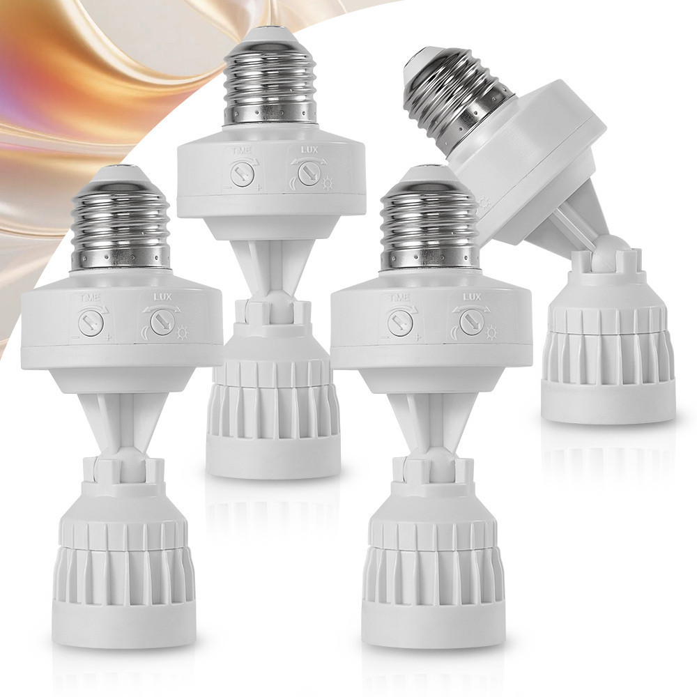 KIT 1~4 Sensor De Presença de Movimento Com Fotocélula  Para Lâmpada Soquete E27 Temporizador Bivolt em Oferta na Shopee