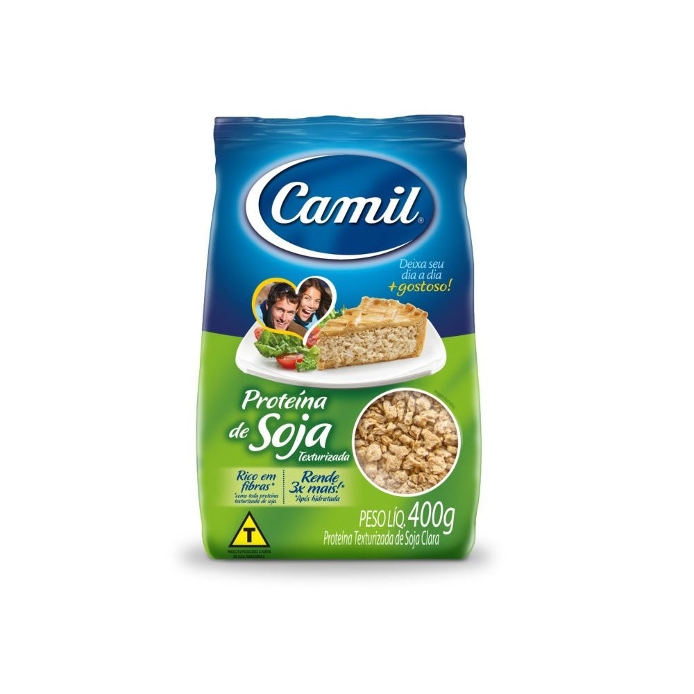 Proteina de Soja Clara 400g - Camil em Oferta na Shopee