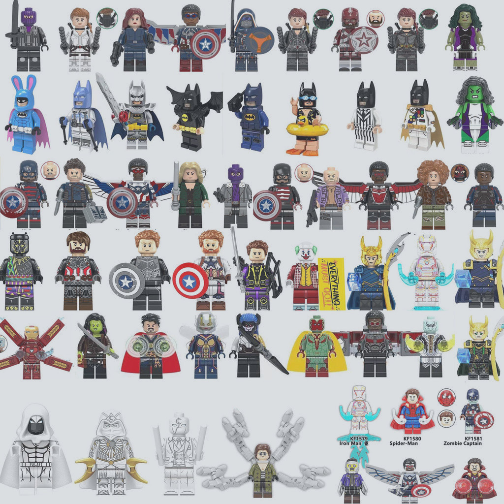 Brinquedos Modelo nano Marvel Série Superhero Montados Em Minifiguras De Blocos De Construção