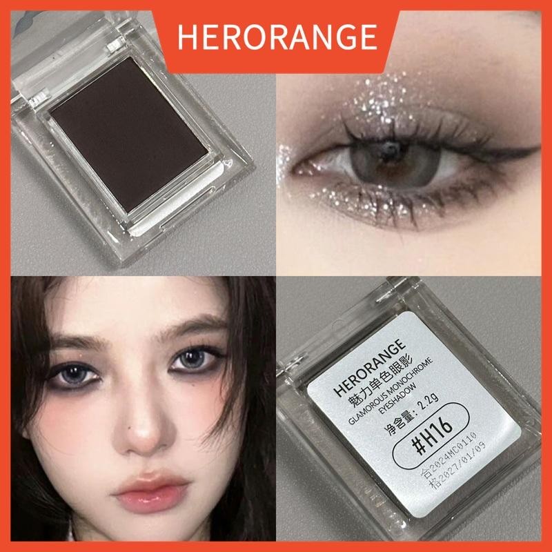 Herorange Monocromático Sombra Monocromática de Charme Marrom Escuro Piscando Fofo Coreano Estilo Rosa Tender Cor Preto Atmosfera Caixa de Sombra 16 Cores Disponíveis