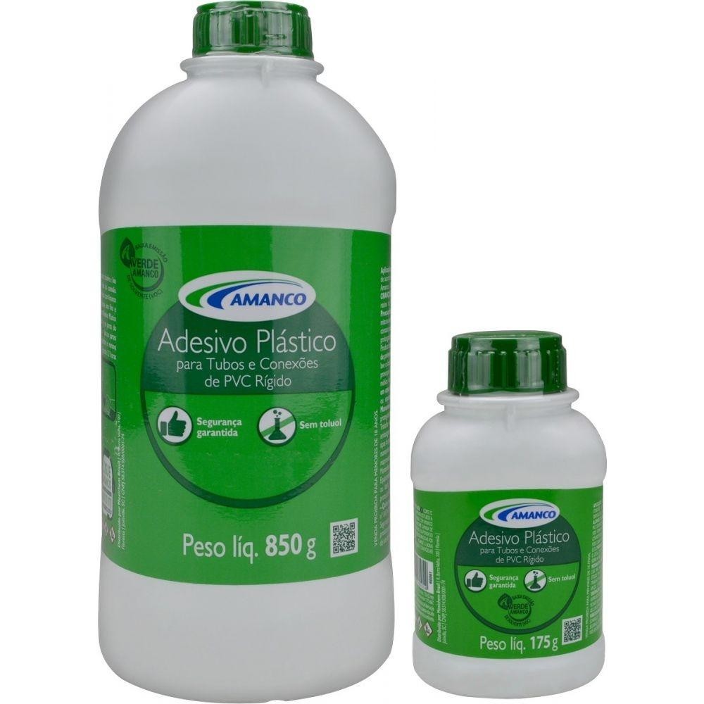Adesivo Plástico Para Tubos E Conexões De Pvc 175g Com Pincel Amanco em Oferta na Shopee