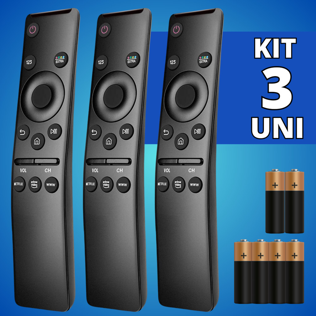 Kit Controle Remoto Compatível Com Samsung Teclas Netflix Amazon - Escolha Seu Kit em Oferta na Shopee