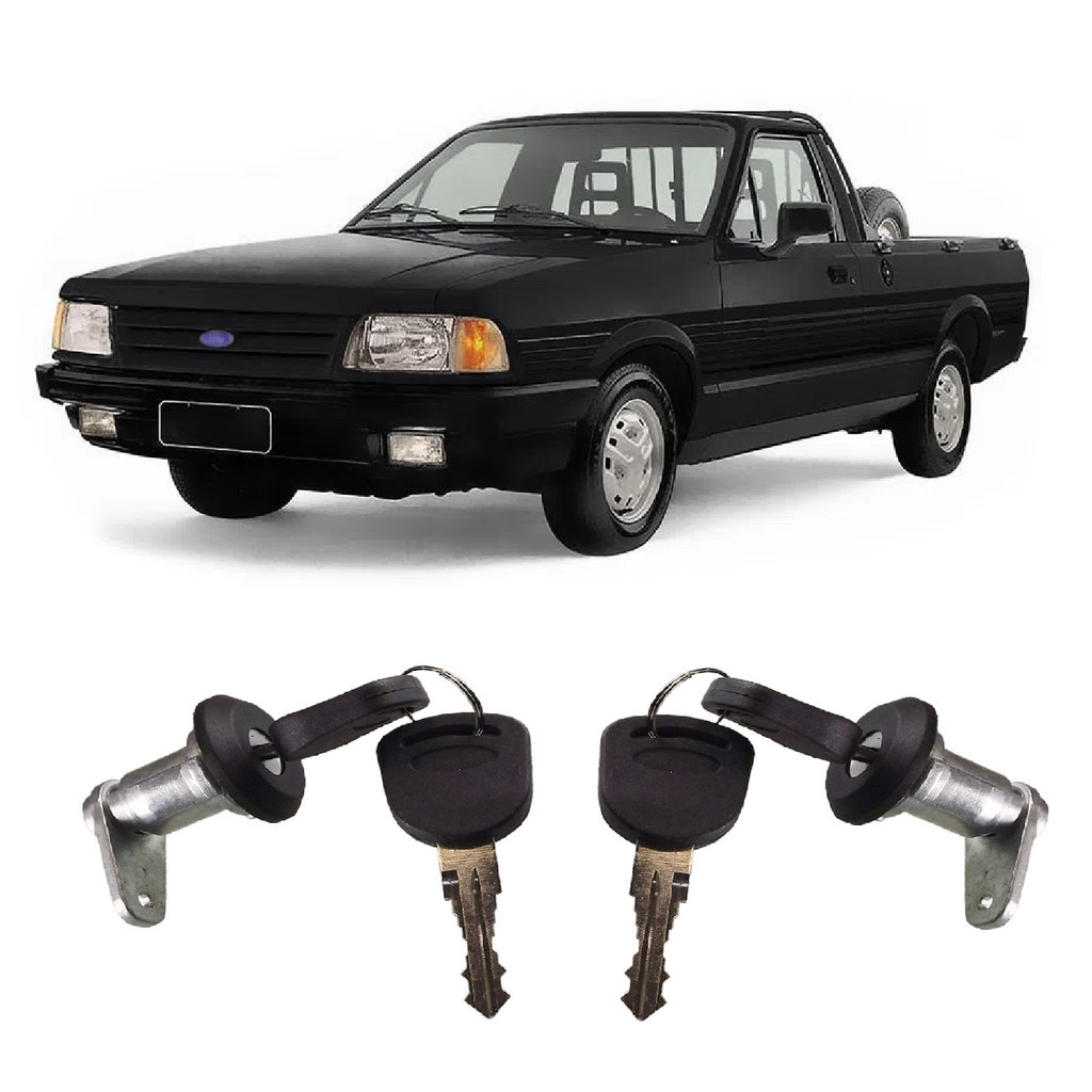 Par Cilindro Porta Dianteira Pampa 1987 88 a 1997 Com Chave em Oferta na Shopee