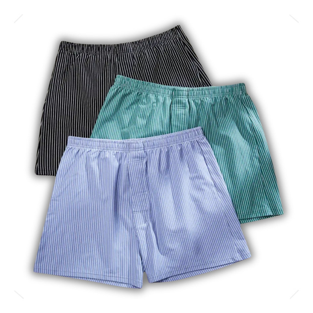 Kit 3 Short De Dormir Cuecas Masculinas Samba Canção