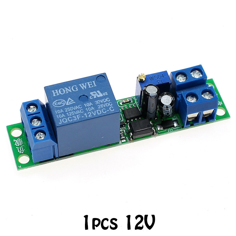 1 Peça/2 Peças Gatilho De Sinal De Optoacoplador Tempo Ajustável Com Módulo De Relé De Atraso De 12V Interruptor Partida
