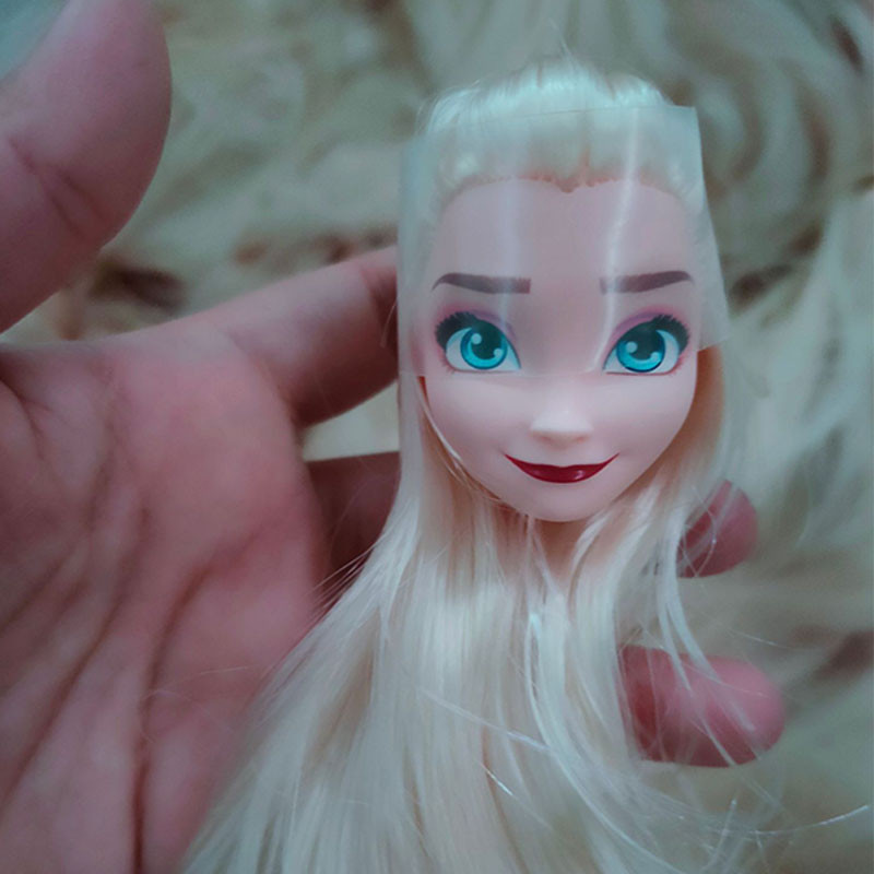 1 Peças 1/6 De Cabeça De Boneca Cabelo Verde Pele Normal Para Feminina De 30cm Acessórios