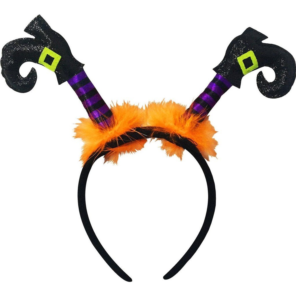 Tiara De Halloween Para Mulheres E Meninas Perna de Bruxa Luxo pra Completar a Fantasia