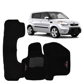 Tapete Automotivo Preto para Kia Soul 2010-2019 - Carpete de Alta Qualidade, 3 Peças. em Oferta na Shopee