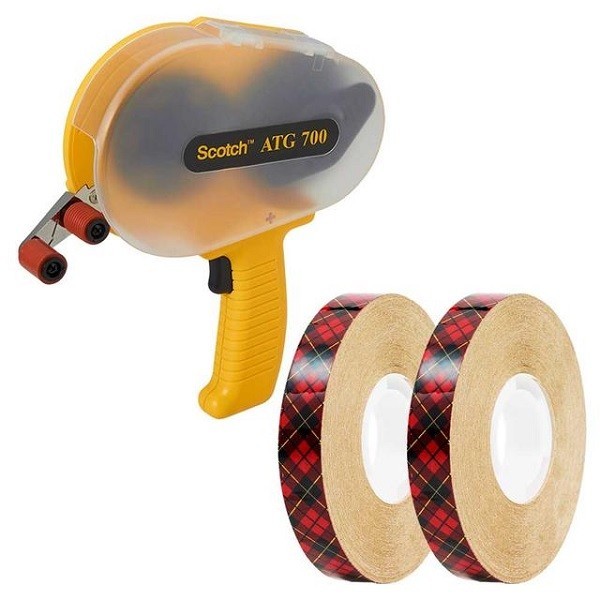 Kit 2 Fita Adesiva 924 12.7 MM X 32.9M + Aparelho Dispensador Manual ATG700 3M em Oferta na Shopee