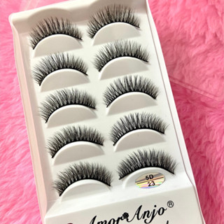 Cilios posticos 5D Qualidade Profissional Amor de Anjo caixa com 7 pares em Oferta na Shopee