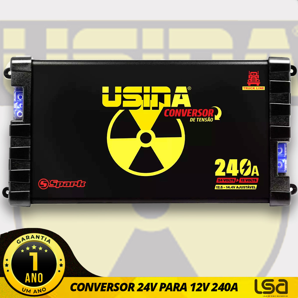 Conversor Redutor De Tensão 24v Para 12v 240 Amperes Truck Caminhão em Oferta na Shopee