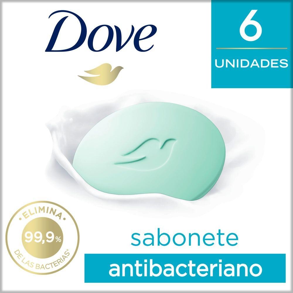 Sabonete em Barra Dove Cuidado Antibac 90g 6 unidades