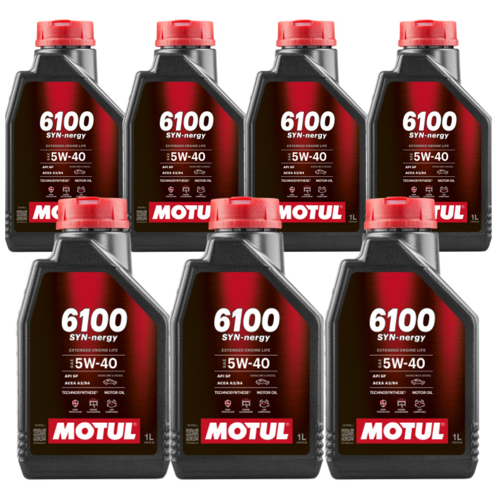 KIT 7 LITROS ÓLEO MOTUL 6100 SYN-NERGY 5W-40 AUTO em Oferta na Shopee