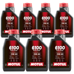 KIT 7 LITROS ÓLEO MOTUL 6100 SYN-NERGY 5W-40 AUTO