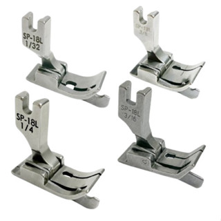 Kit 4 Calcador Pesponto Reta Industrial c/ Guia Esquerdo SP18 Calcadores Para Maquinas Industriais em Oferta na Shopee