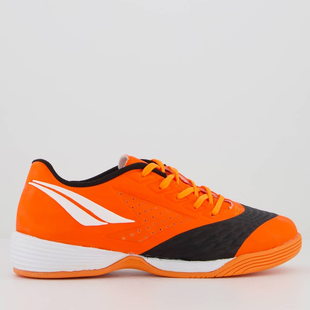 Chuteira Penalty Max 200 Juvenil Futsal Laranja em Oferta na Shopee