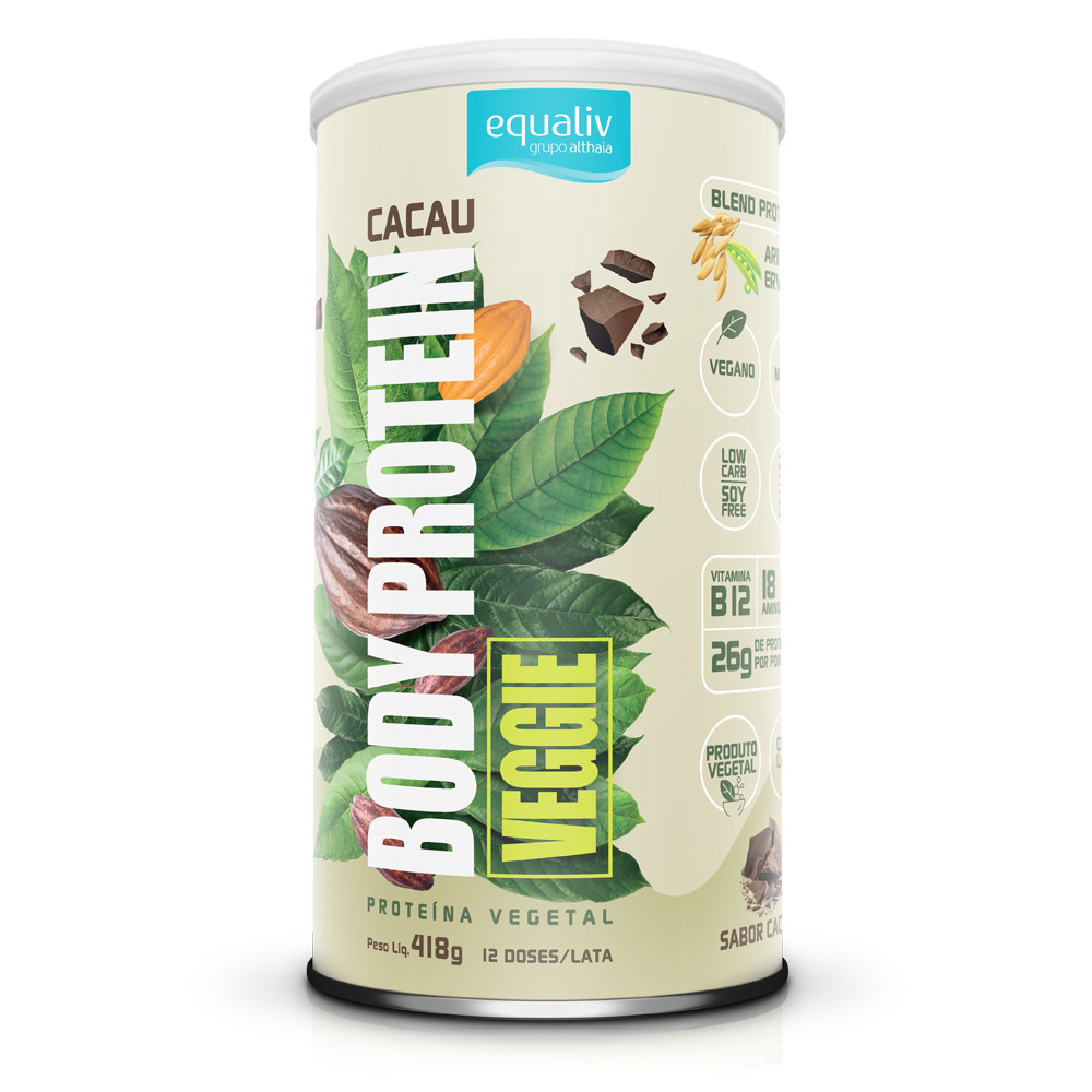 Body Protein Veggie Cacau - 418g em Oferta na Shopee