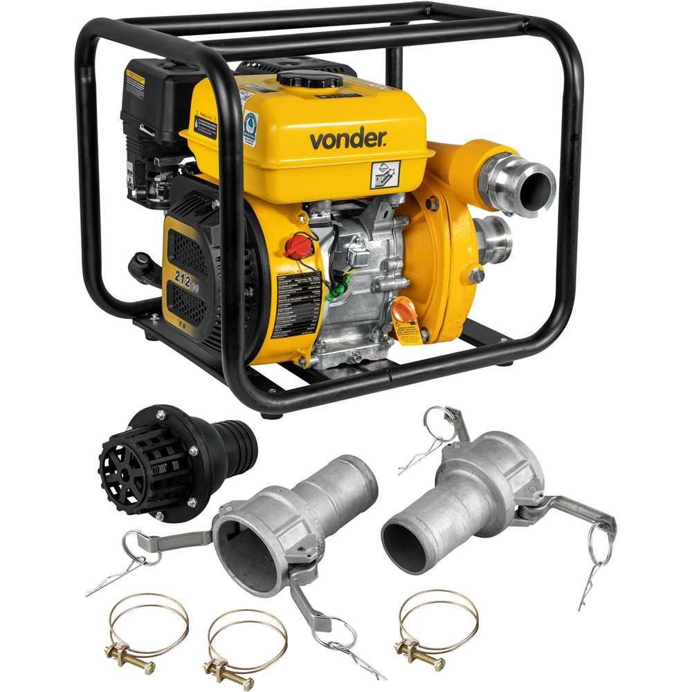 Motobomba Gasolina 2'' 7CVHP Alta Pressão Partida Manual Vonder em Oferta na Shopee