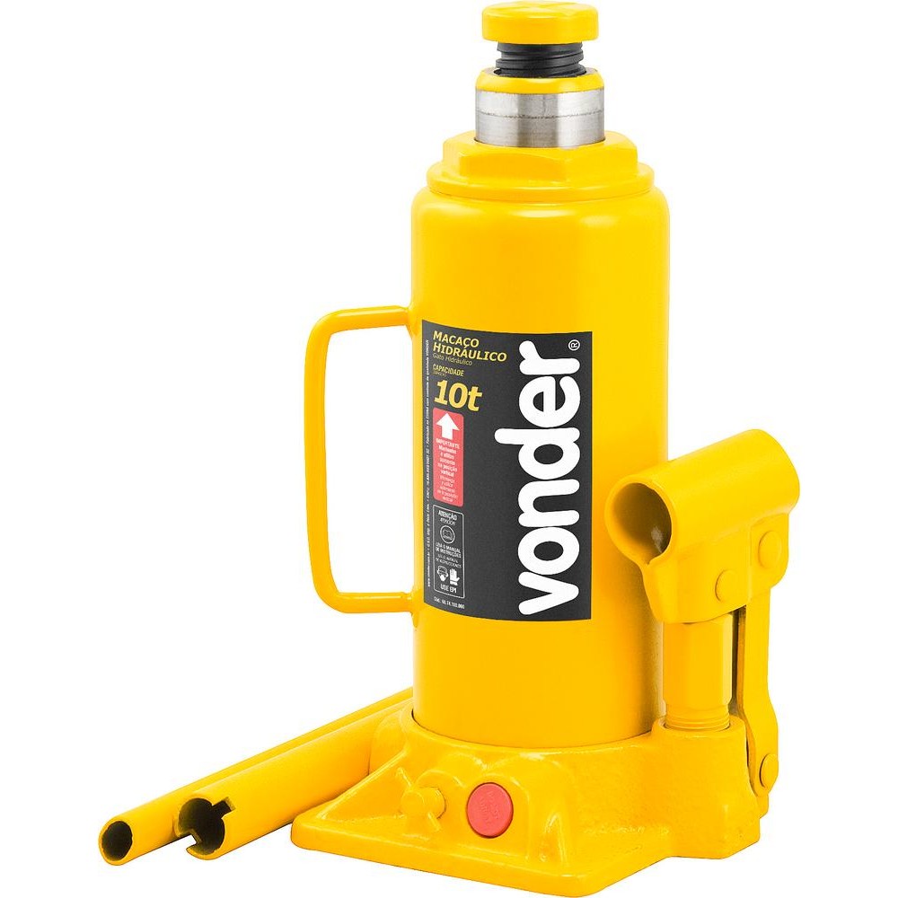 Macaco hidráulico garrafa 10 toneladas 1 estágio - Vonder em Oferta na Shopee