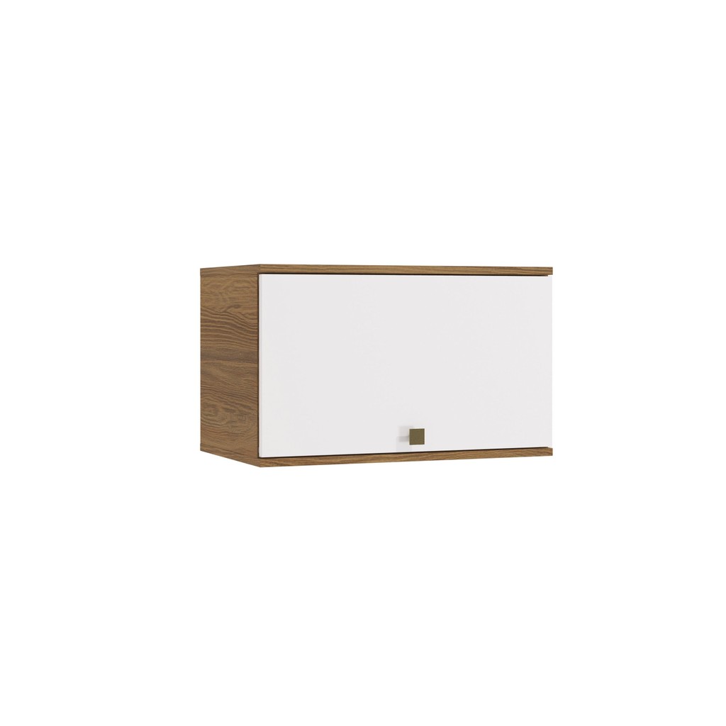 Armário Aéreo Celeste Kappesberg 100% MDF 1 Porta Basculante Nogueira/Branco 60cm em Oferta na Shopee