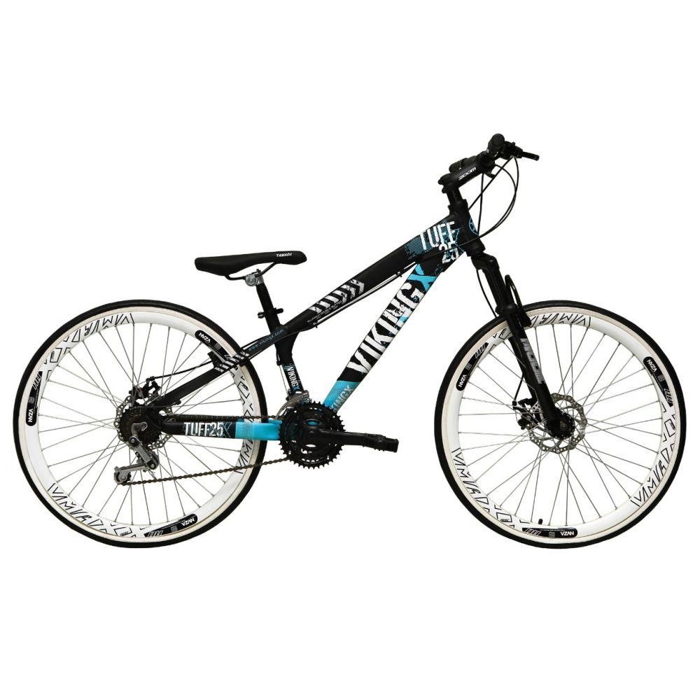 Bicicleta Aro 26 Preto/azul 21v Freio A Disco Aros Branco - Sports & Outdoors
