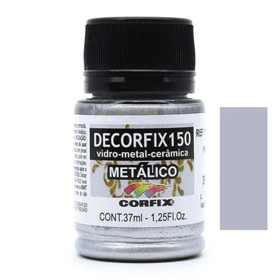 Tinta Decorfix 150 Metálica Corfix - 392 Prata (37 ml)