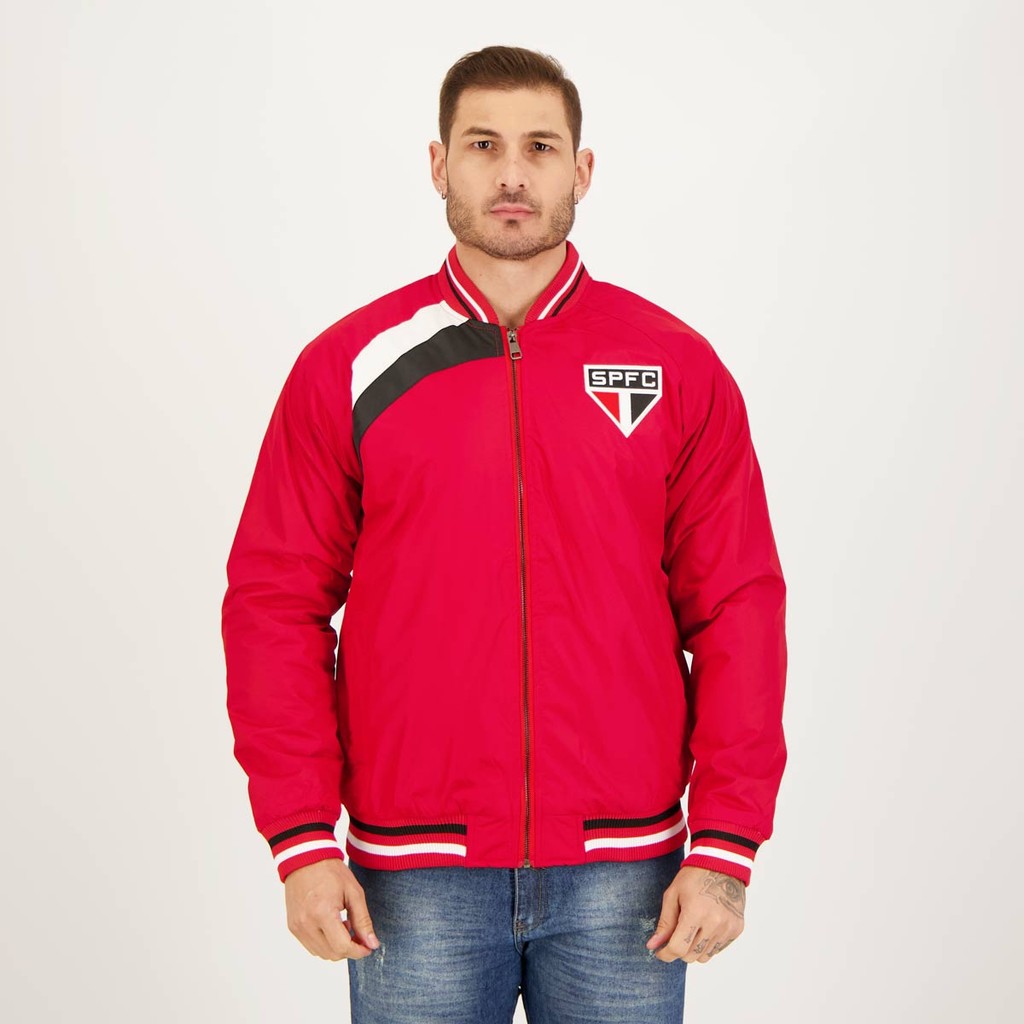 Jaqueta São Paulo Bomber Vermelha em Oferta na Shopee