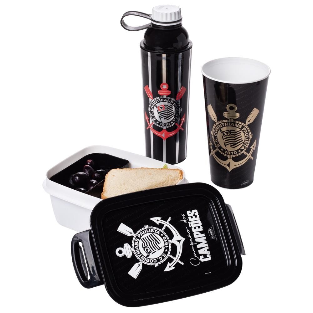 Kit Torcedor 3 Peças Corinthians Futebol Plasútil