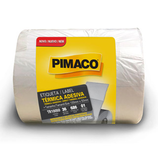 Etiqueta adesiva térmica TR10050 100x50 com 686 etiquetas Pimaco em Oferta na Shopee