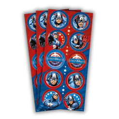 30~150 ADESIVO CAPITAO AMERICA REDONDO Regina(CHOCO)