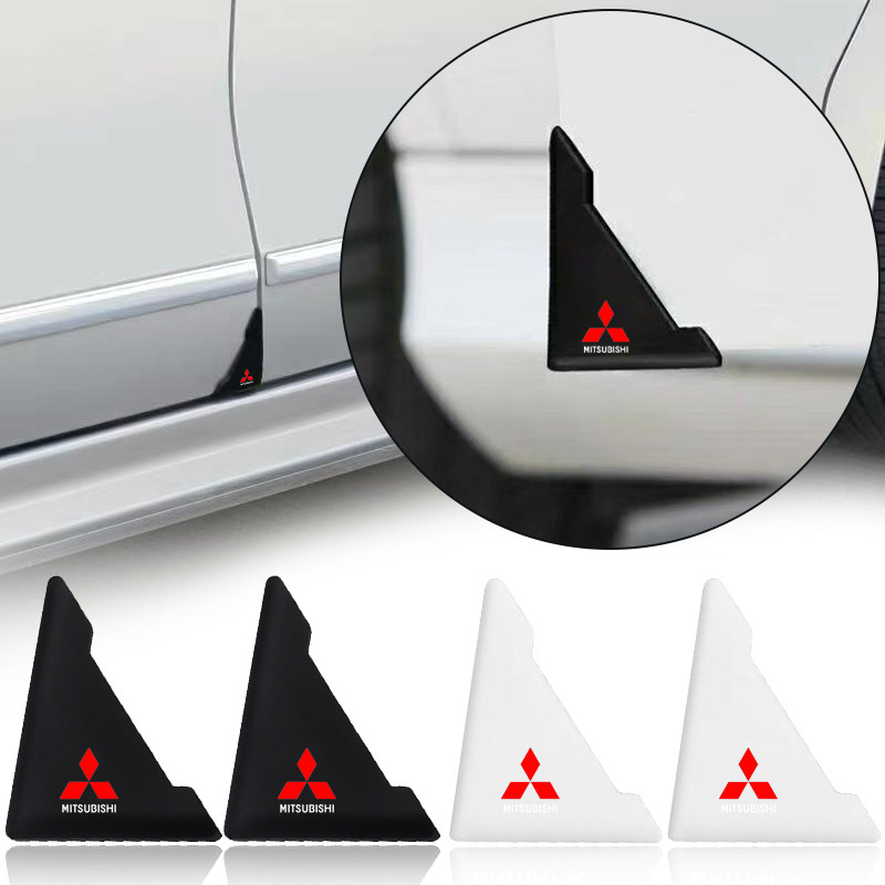 2 Pçs Decalques De Proteção De Canto Da Porta Do Carro Adesivos Para Mitsubishi ASX Lancer Pajero Outlander L200 EVO