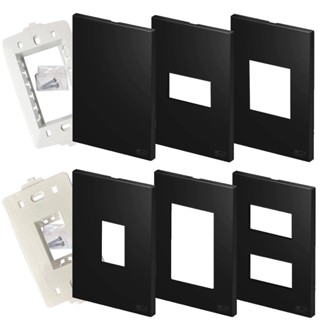 Placas Espelhos Preto Fosco 4x2 Suporte Tomadas Interruptor em Oferta na Shopee
