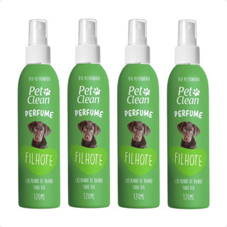 Kit 4 Perfume Pet Clean Filhotes - 120ml em Oferta na Shopee