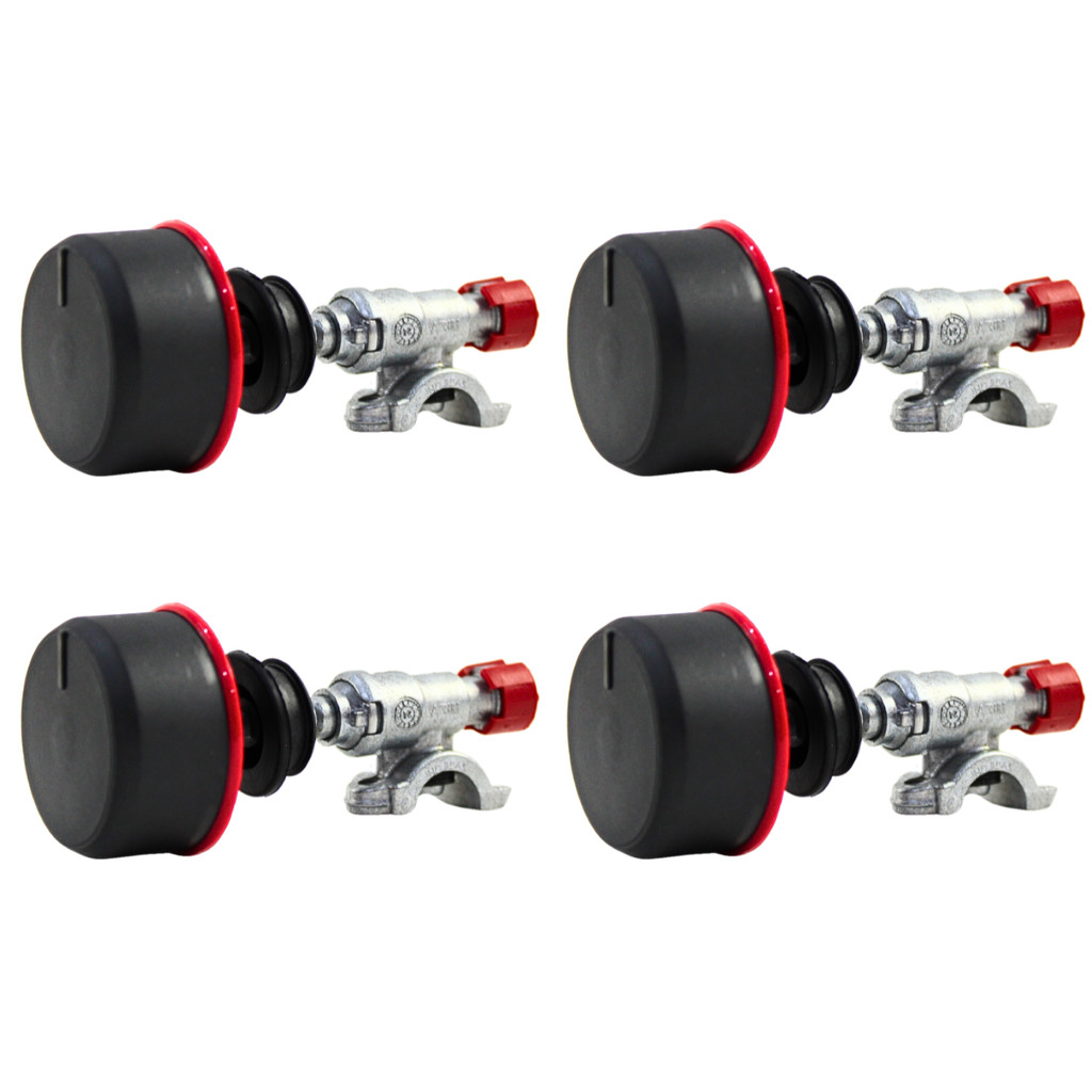 Kit 4 Ramal + Botão Fogão Mueller Piacere Vetro G6 4 Bocas