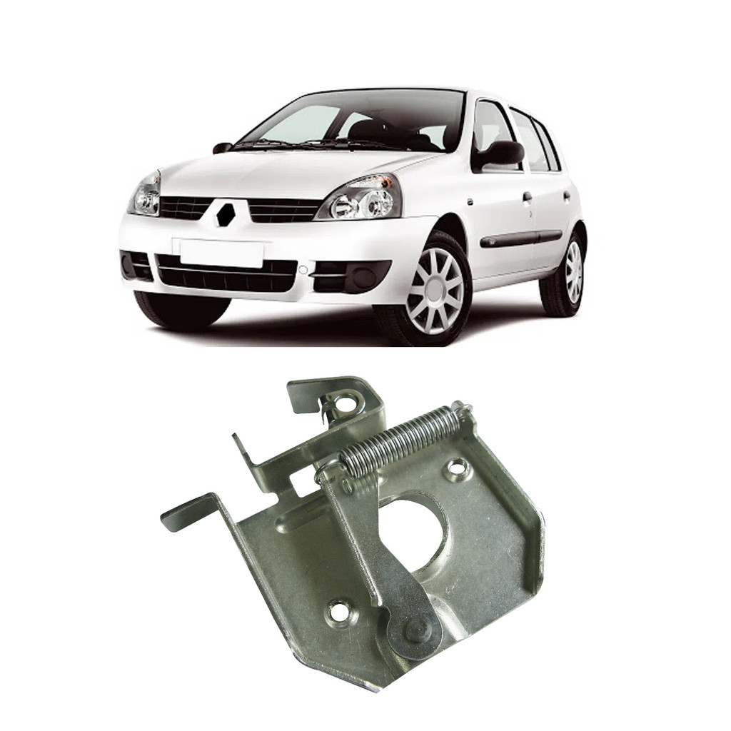 Fechadura Inferior Capo Clio Hatch Sedan 2003 2004 2005 2006 2007 2008 2009 2010 2011 2012 Tranca Capo