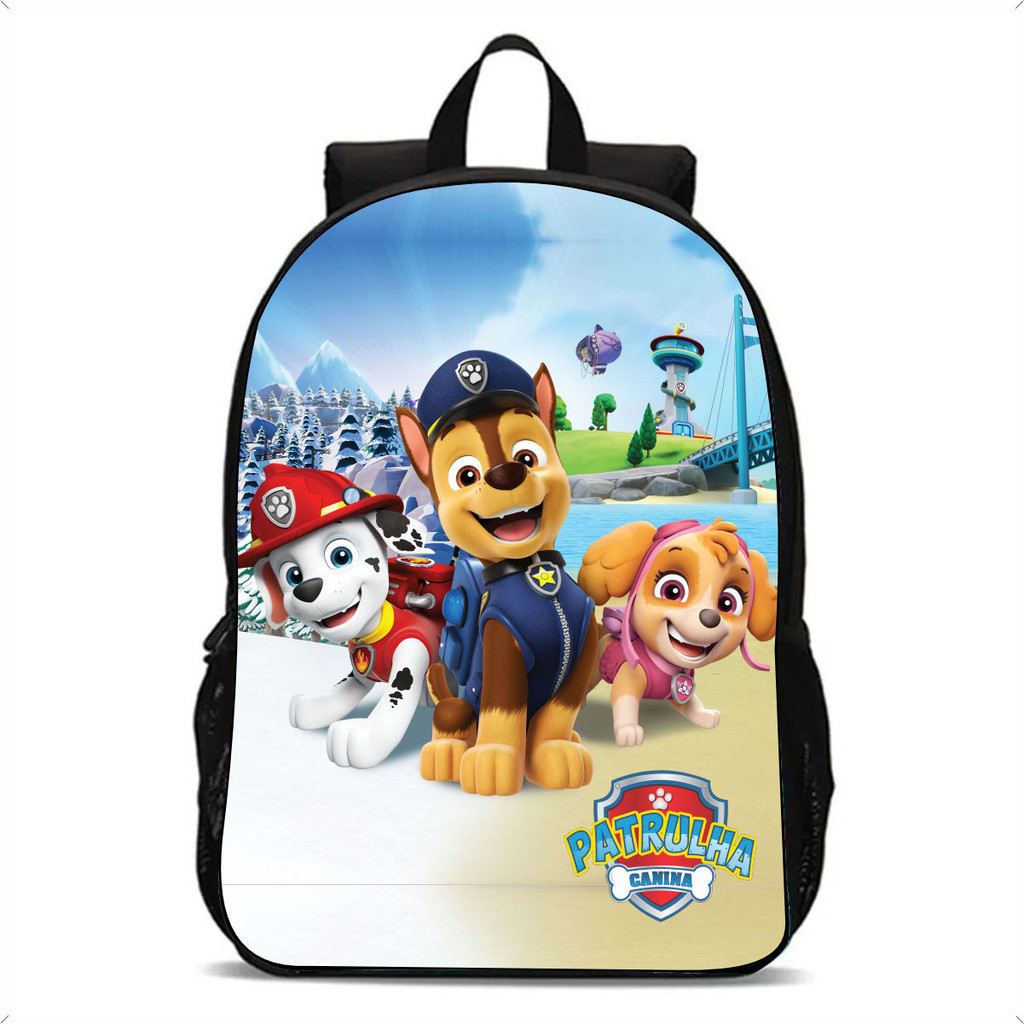 Mochila Infantil Meninas Meninos Escolar Patrulha Canina Animação Filme