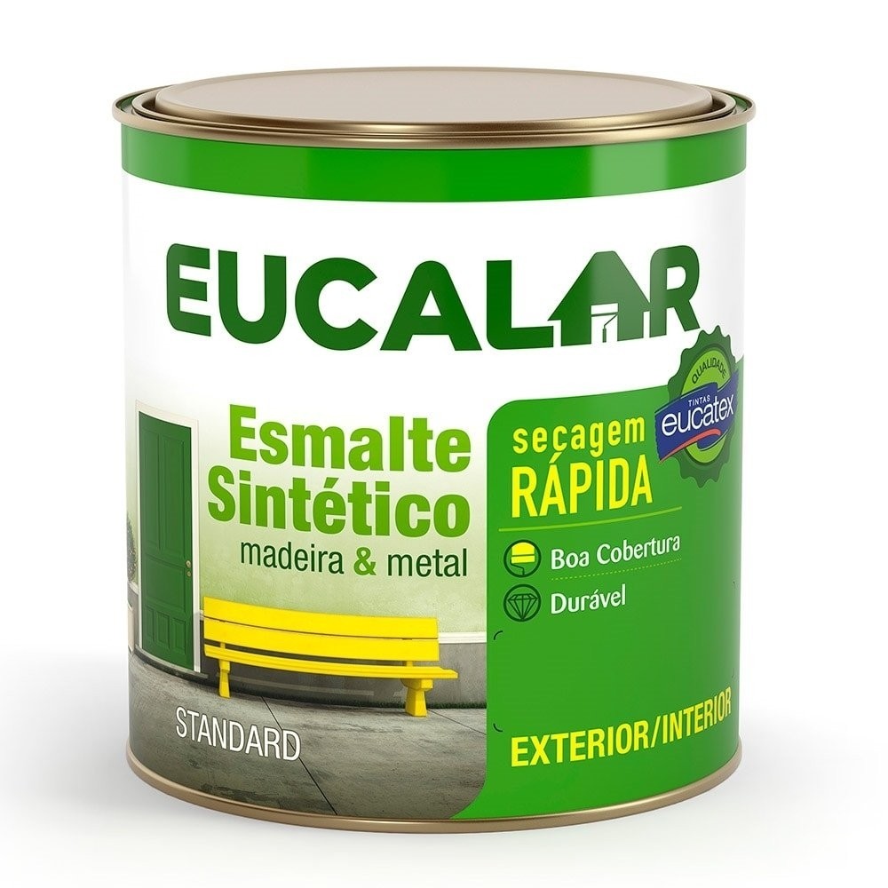 Tinta Esmalte Eucalar Brilhante 900ml Tabaco