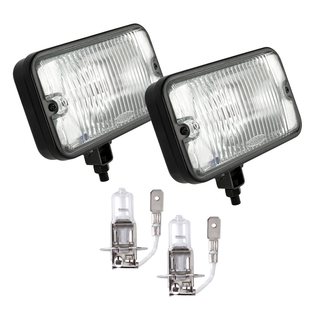 Kit 2 Un Farol De Milha Lente Em Vidro Estriada Lâmpadas 12v H3 Par em Oferta na Shopee