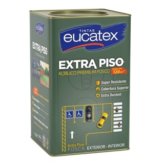 Tinta para Piso Eucatex Extra Piso Acrílico Premium Concreto Fosco 18L em Oferta na Shopee
